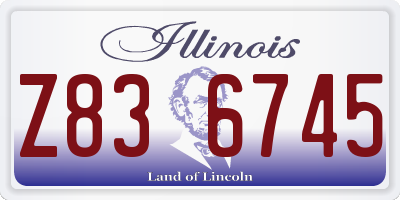 IL license plate Z836745