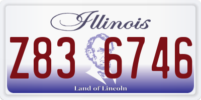 IL license plate Z836746