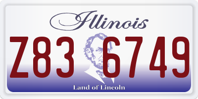 IL license plate Z836749