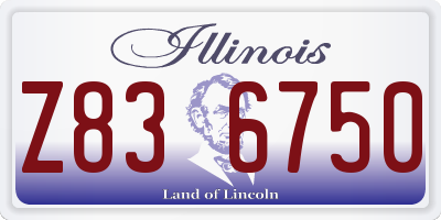 IL license plate Z836750