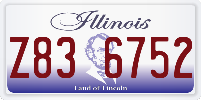 IL license plate Z836752