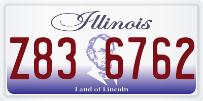 IL license plate Z836762