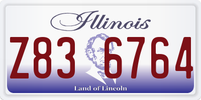 IL license plate Z836764