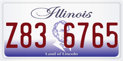 IL license plate Z836765