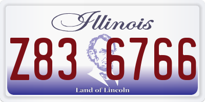 IL license plate Z836766