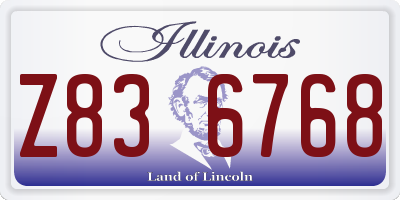 IL license plate Z836768