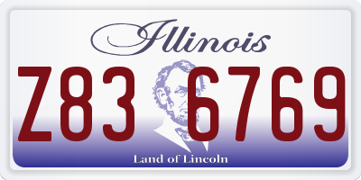 IL license plate Z836769