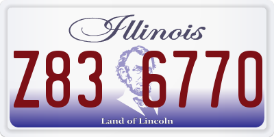IL license plate Z836770