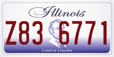 IL license plate Z836771