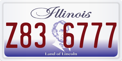 IL license plate Z836777