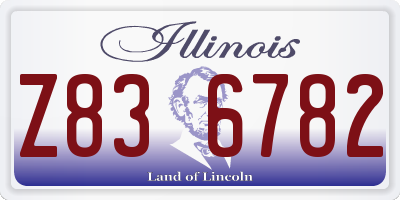 IL license plate Z836782