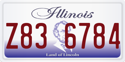 IL license plate Z836784