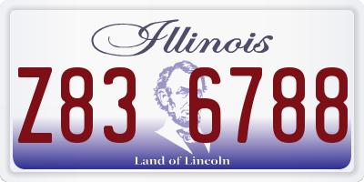 IL license plate Z836788
