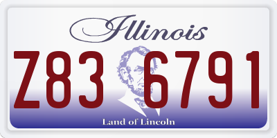 IL license plate Z836791