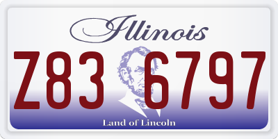 IL license plate Z836797
