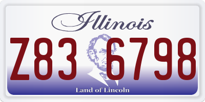 IL license plate Z836798