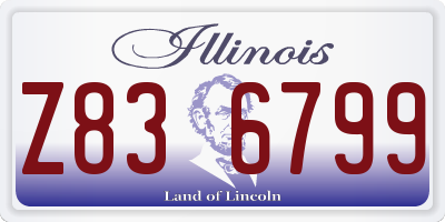 IL license plate Z836799