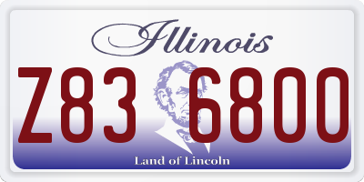 IL license plate Z836800