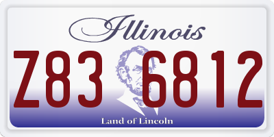 IL license plate Z836812