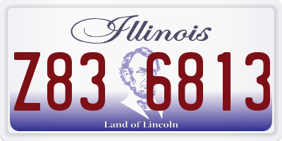 IL license plate Z836813