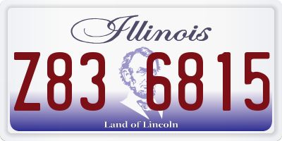 IL license plate Z836815