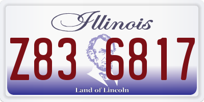 IL license plate Z836817