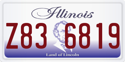 IL license plate Z836819