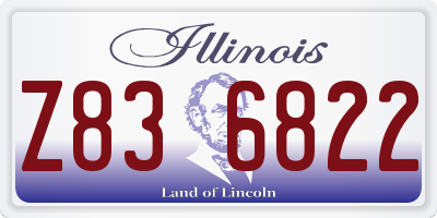 IL license plate Z836822