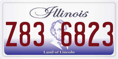 IL license plate Z836823
