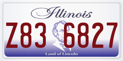 IL license plate Z836827