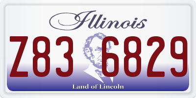 IL license plate Z836829