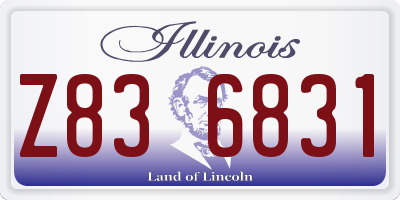 IL license plate Z836831