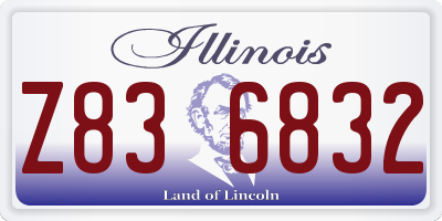 IL license plate Z836832