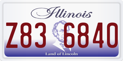 IL license plate Z836840