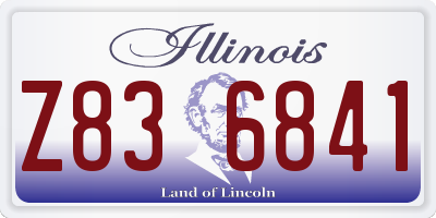 IL license plate Z836841