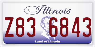 IL license plate Z836843