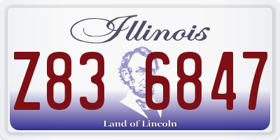 IL license plate Z836847