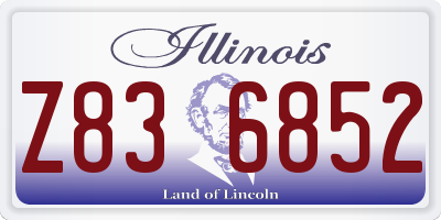 IL license plate Z836852