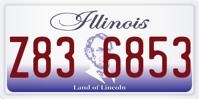 IL license plate Z836853