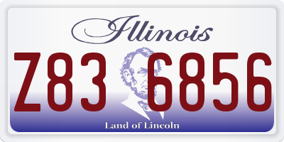 IL license plate Z836856