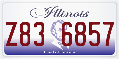 IL license plate Z836857