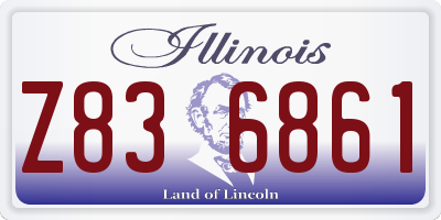 IL license plate Z836861