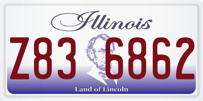 IL license plate Z836862