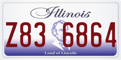 IL license plate Z836864
