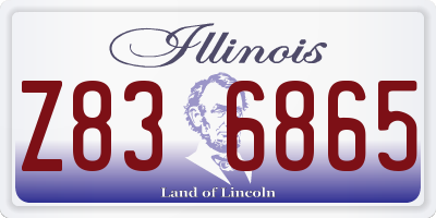 IL license plate Z836865