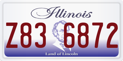 IL license plate Z836872