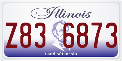 IL license plate Z836873
