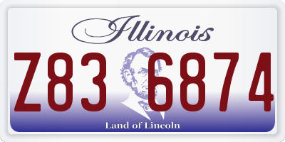 IL license plate Z836874