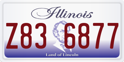 IL license plate Z836877