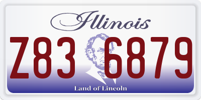 IL license plate Z836879